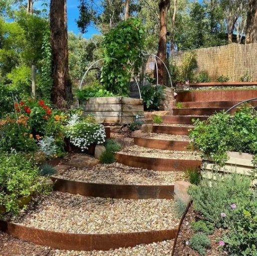 corten landscape edging