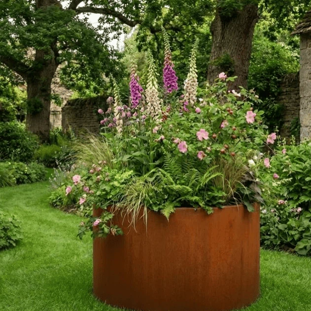 Corten Steel Heavy Planter For Outdoor Plants suppliers