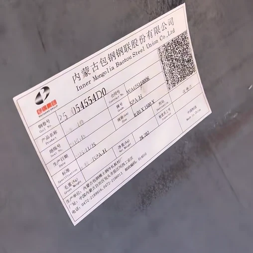 JIS G3125 SPA-H 8x1500 JIS G3125 SPA-H 8x1500