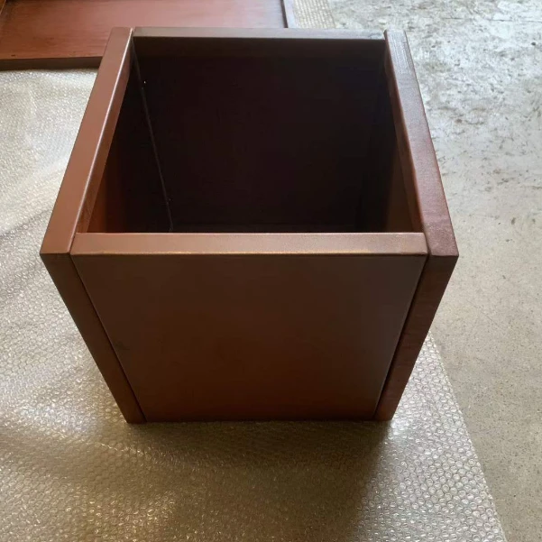 square corten steel planter square corten steel planter