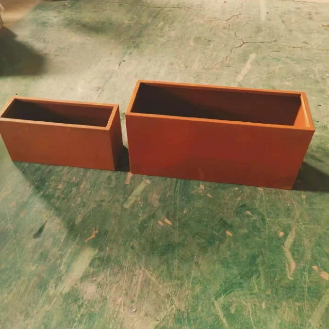 corten steel round planter corten steel round planter