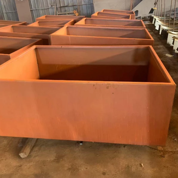 round corten steel planters round corten steel planters