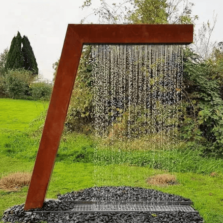Corten steel water fountains Corten steel water fountains