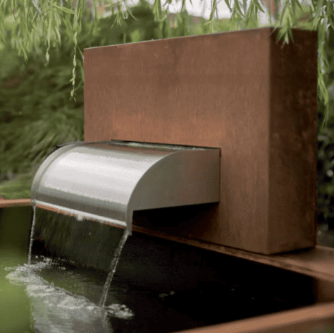 large Corten Steel Water Fountain large Corten Steel Water Fountain