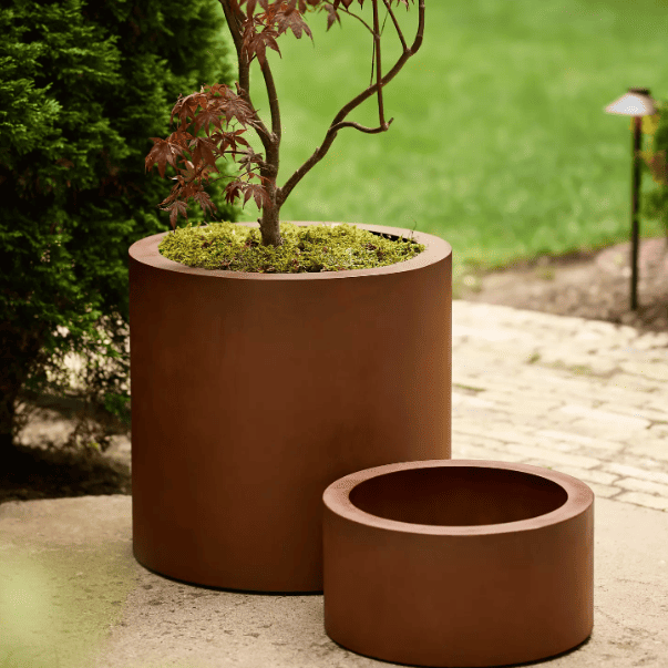 Corten Steel Square Tapered Planter Corten Steel Square Tapered Planter